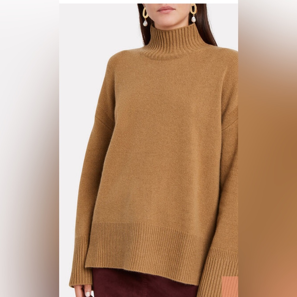 Frame Denim Camel Turtleneck Sweater